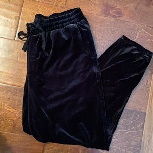 Gap M Petite Black Velvet Pants